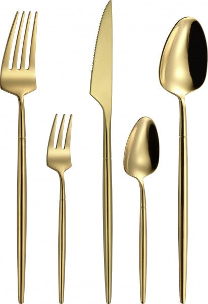 Besteck Elegance Gold 5-Teilig