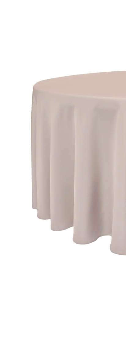 Tischdecke rund 330cm Toffee