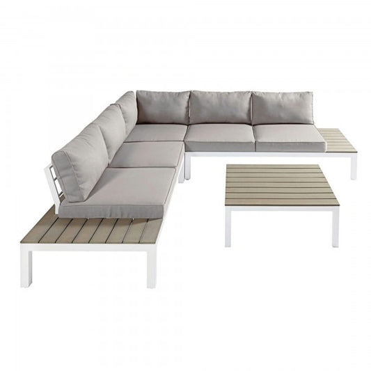 Lounge Set Grau inkl. Tisch