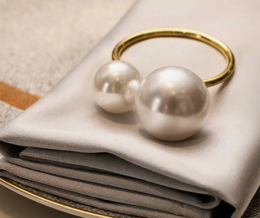 Serviettenring Gold Pearl