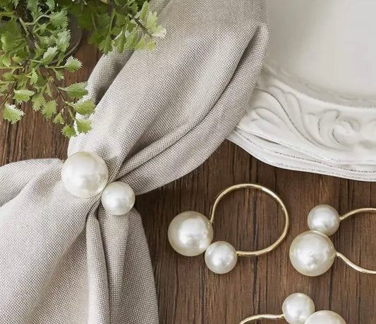 Serviettenring Gold Pearl