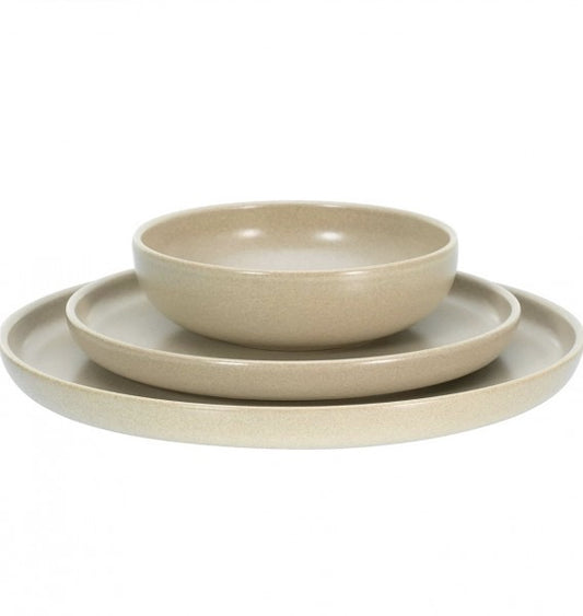 Steingut Speiseteller Beige 26cm matt