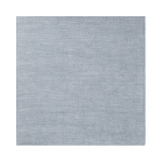 Stoffserviette Blau-Grau Leinenstoff