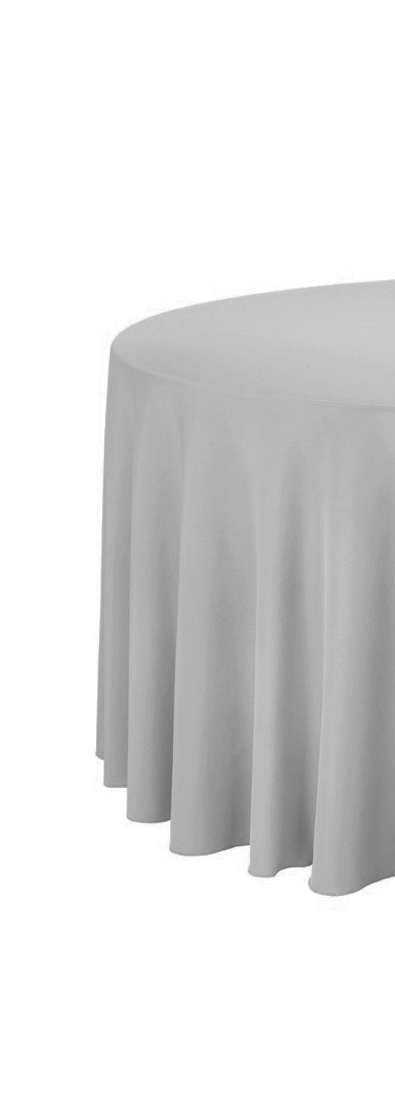 Tischdecke rund 330cm Grau