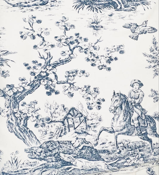 Tischdecke 3mx2,80m Provence Leinen Blau-beige