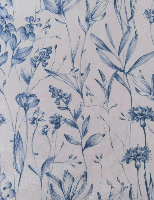 Tischdecke eckig Floral Blue 280x 250cm