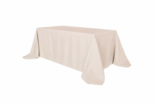 Tischdecke eckig Vanille 2,50mx3,50m bodenlang