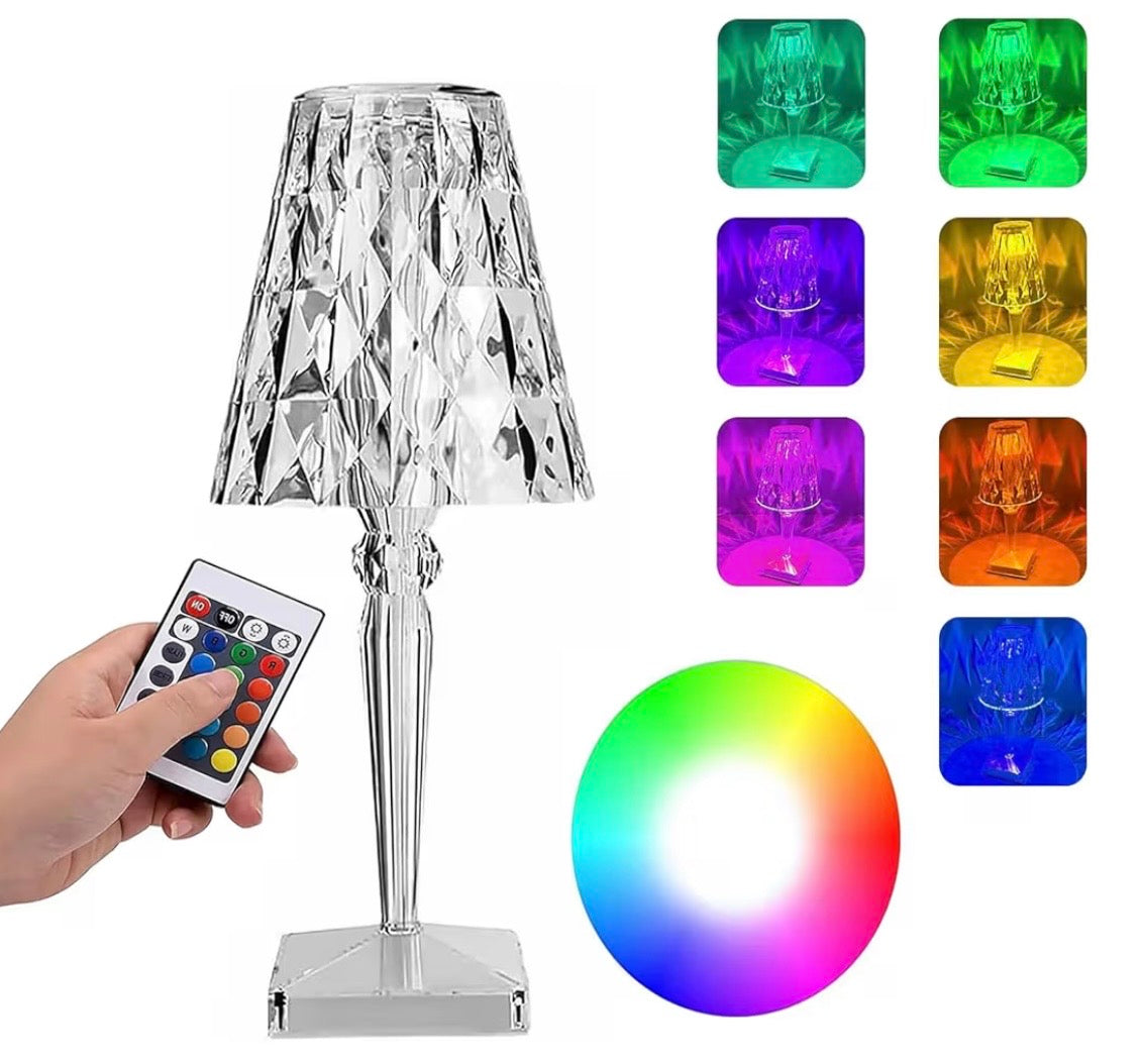 Kristall LED Lampe Akku